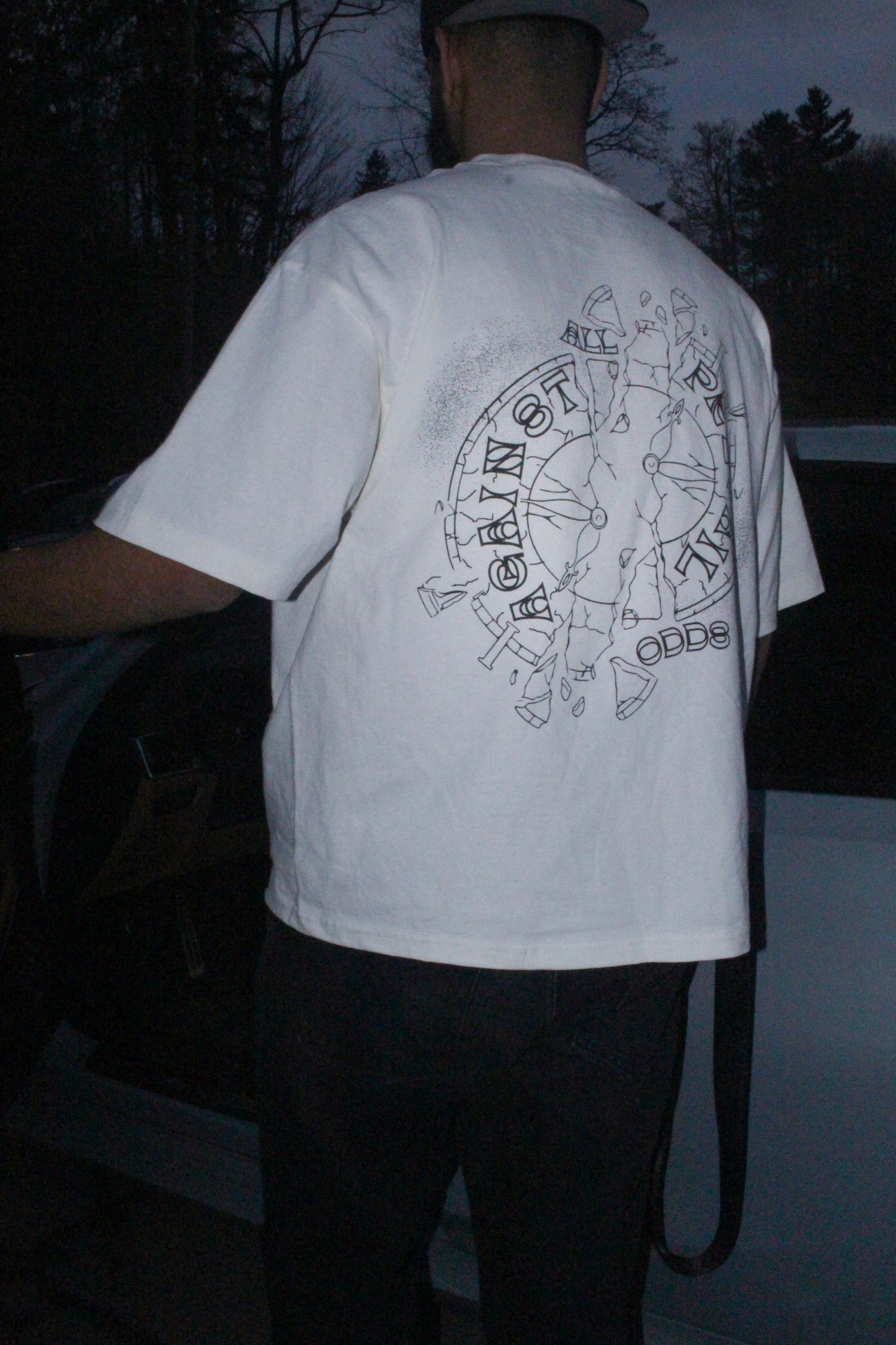 Shattered Veil - Off - White Graphic Tee