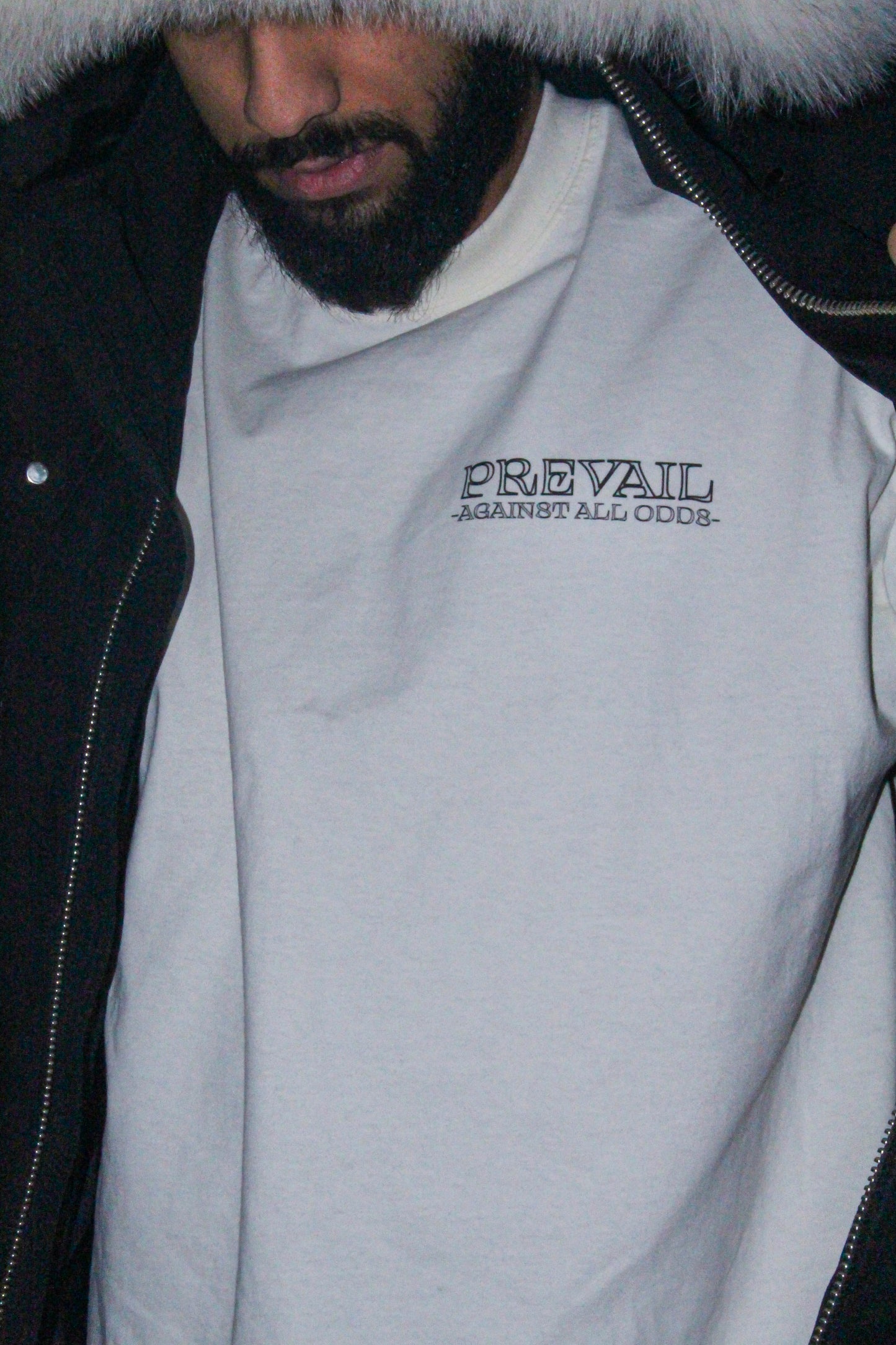 Shattered Veil - Off - White Graphic Tee